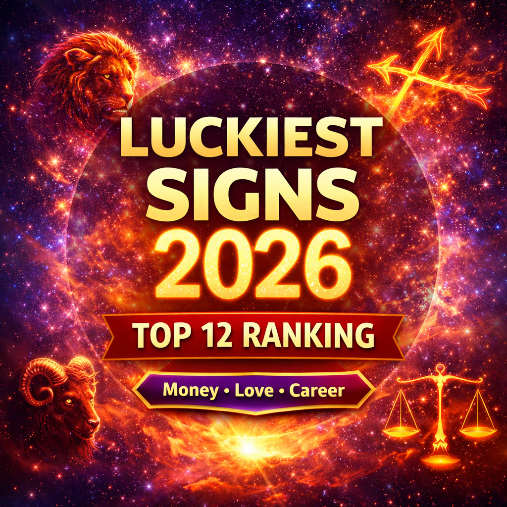 luckiest zodiac signs ranking 2026 cover