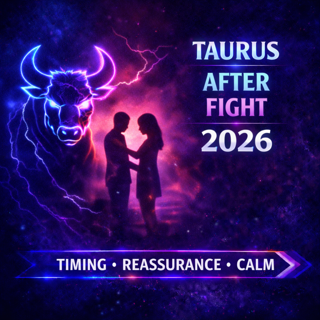 how to calm a Taurus after a fight 2026 cover image with timing reassurance calm badg