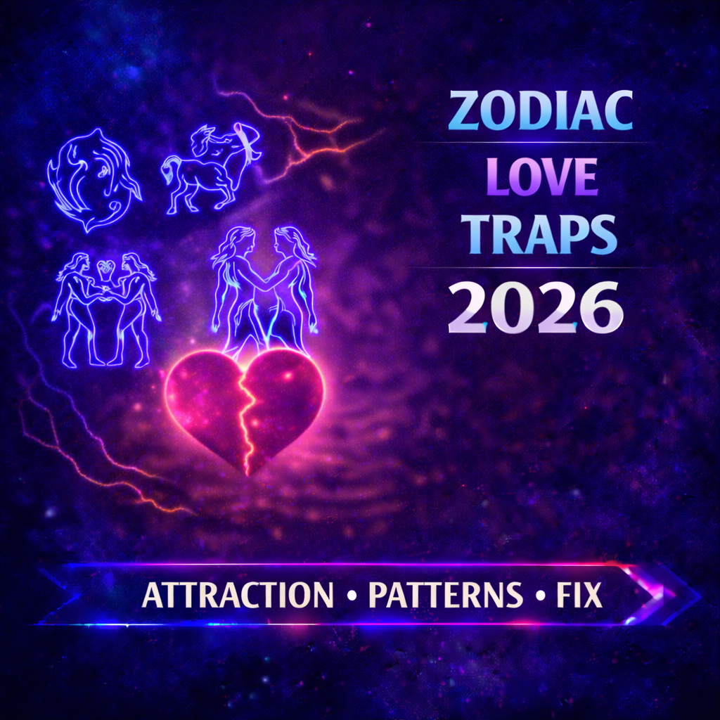 zodiac signs who attract love but choose wrong people 2026 cover image with attraction patterns fix badge