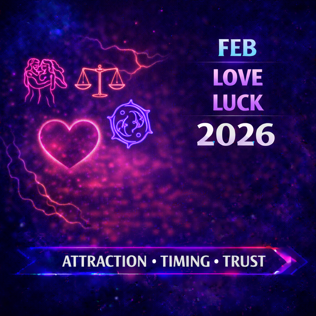 zodiac signs with the best love luck february 2026 cover image with attraction timing trust badge