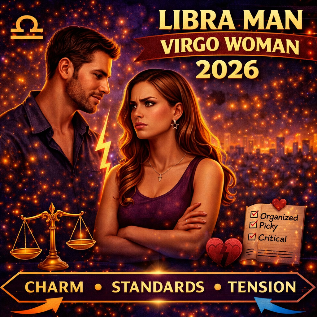 difference between libra man and virgo woman in 2026 cover image with charm standards tension badge