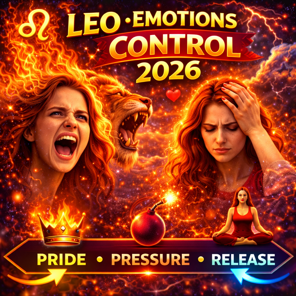 how leo handles negative emotions in 2026 cover image with pride pressure release badge