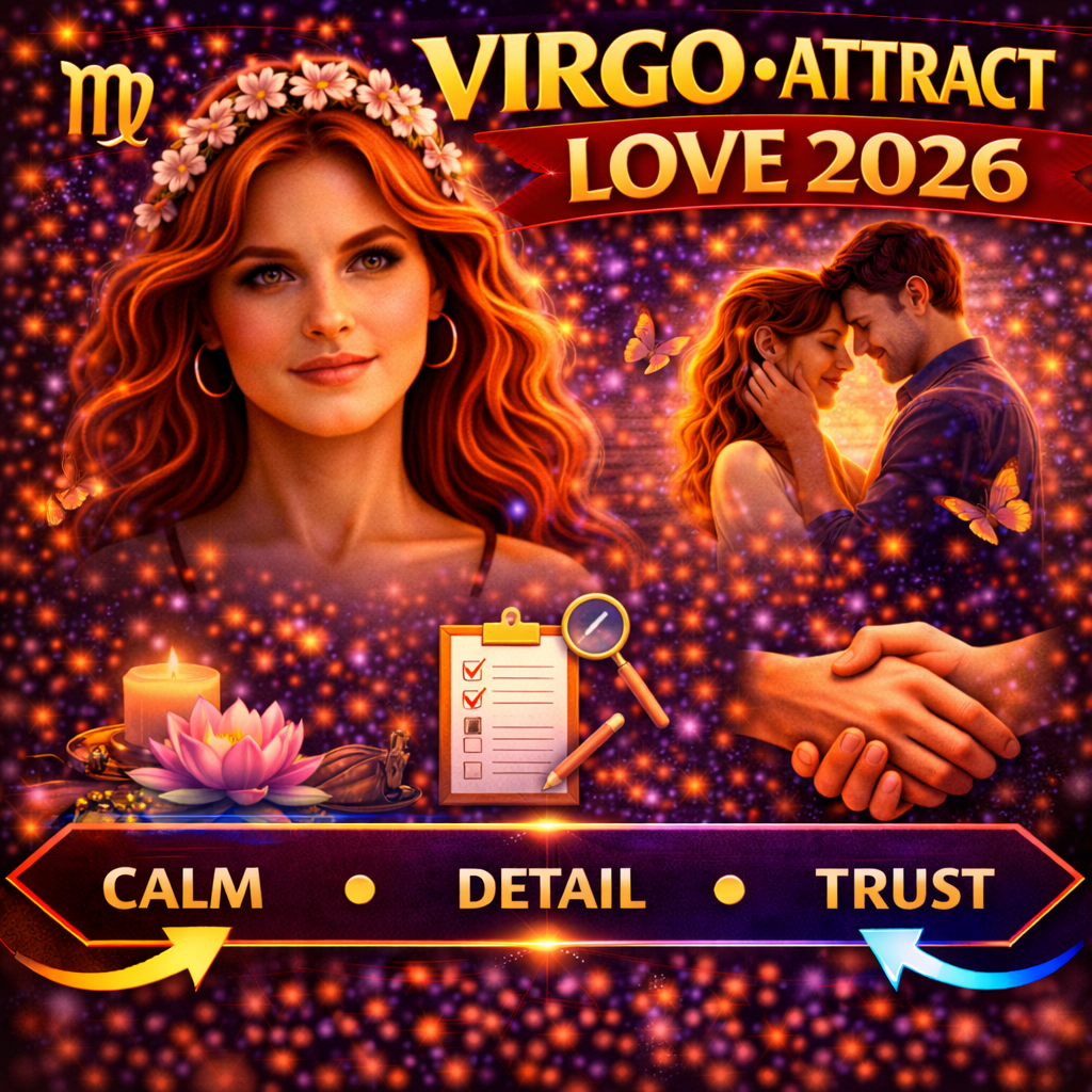 how to attract a virgo in 2026 cover image with calm detail trust badge