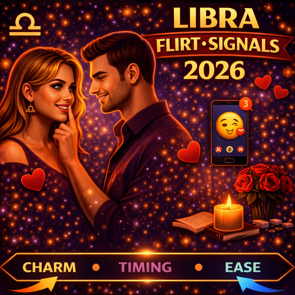 how to flirt with a libra in 2026 cover image with charm timing ease badge