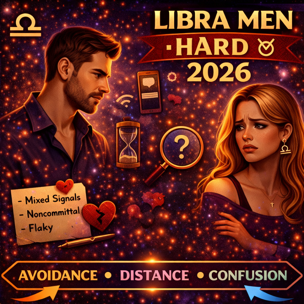 why libra men are hard to deal with in 2026 cover image with avoidance distance confusion badge