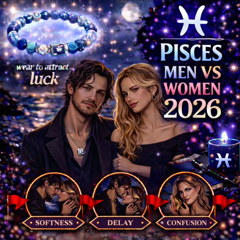 difference between pisces men and women in 2026 cover image with softness depth style badge