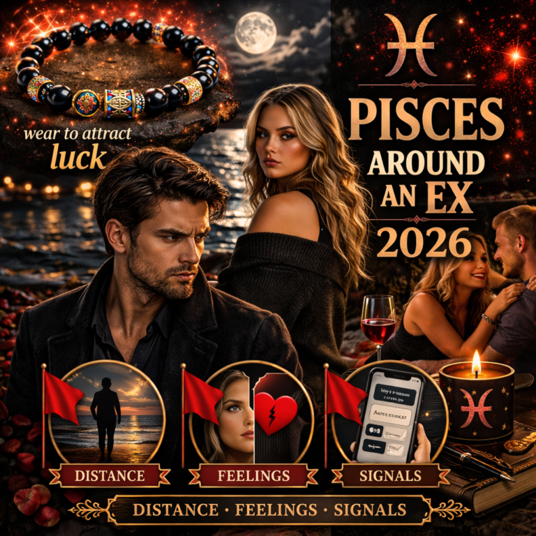 how pisces acts around an ex in 2026 cover image with distance feelings signals badge