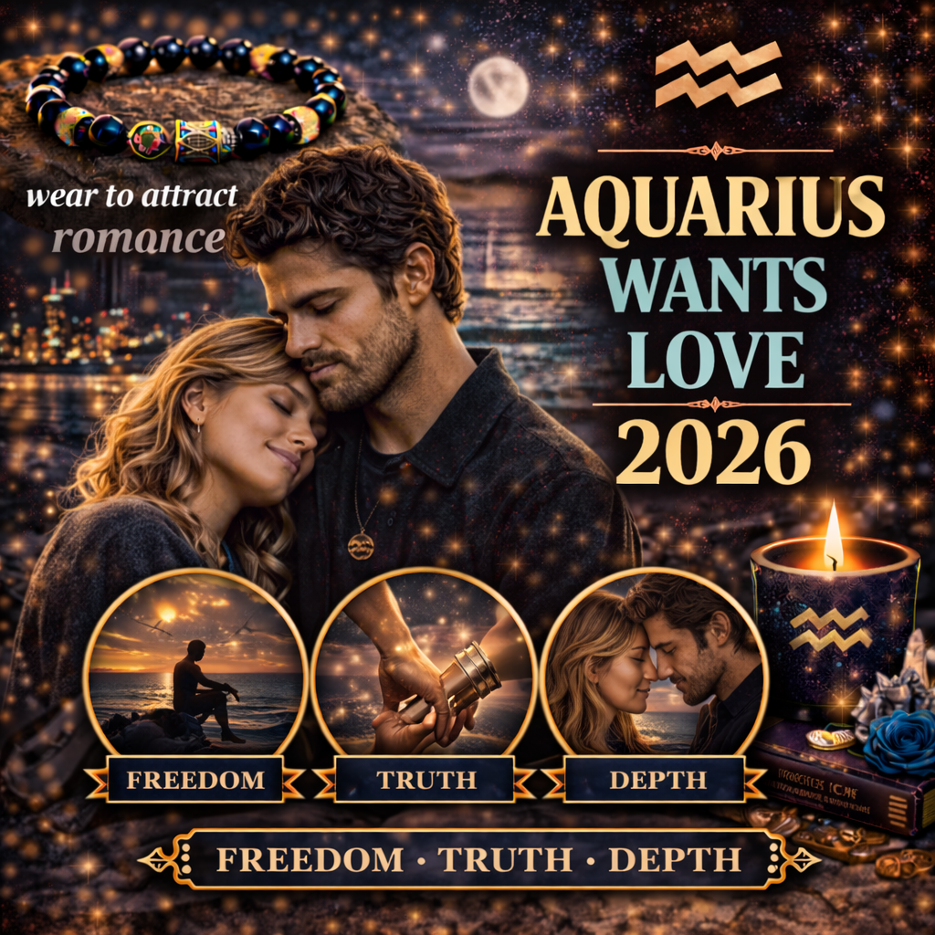 what aquarius wants in love in 2026 cover image with freedom truth depth badge