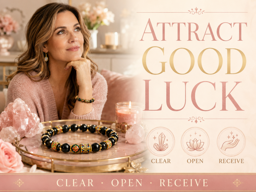 how to attract good luck cover image with clear open receive badge