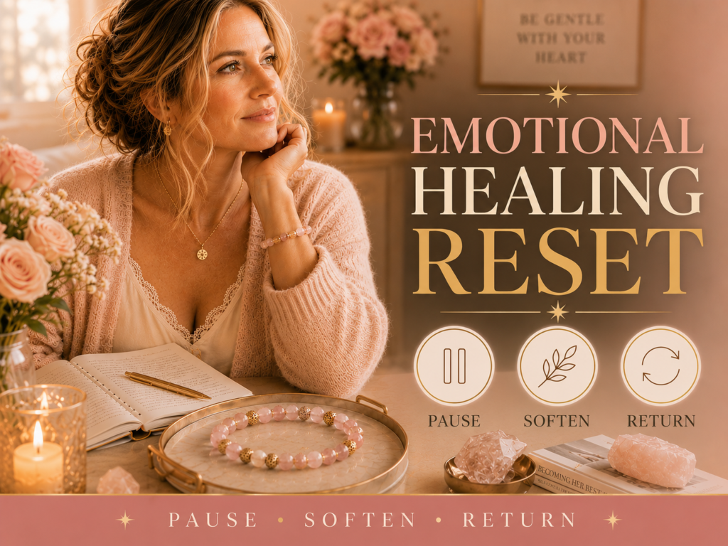 how to emotionally heal cover image with pause soften return badge