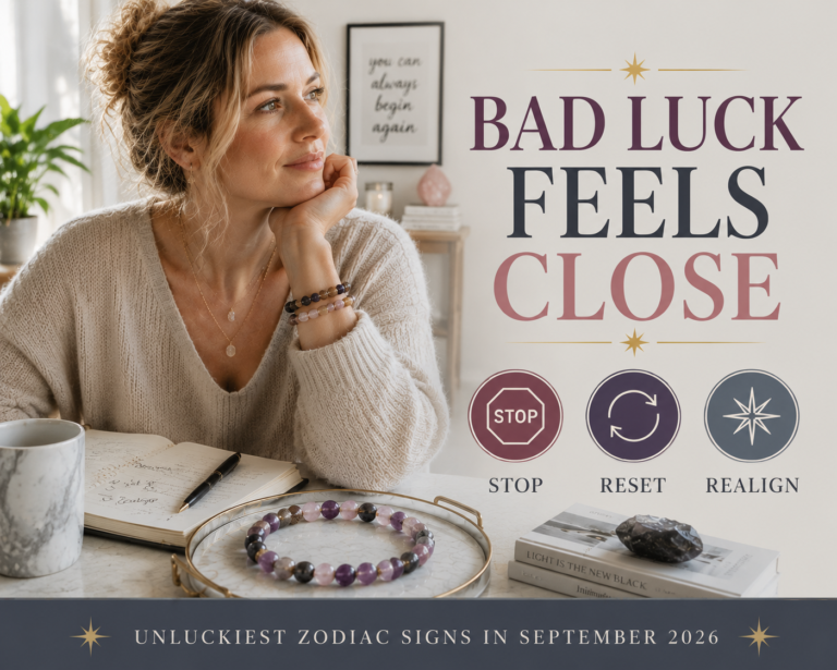 Unluckiest Zodiac Signs in September 2026 cover image with stop reset realign badge