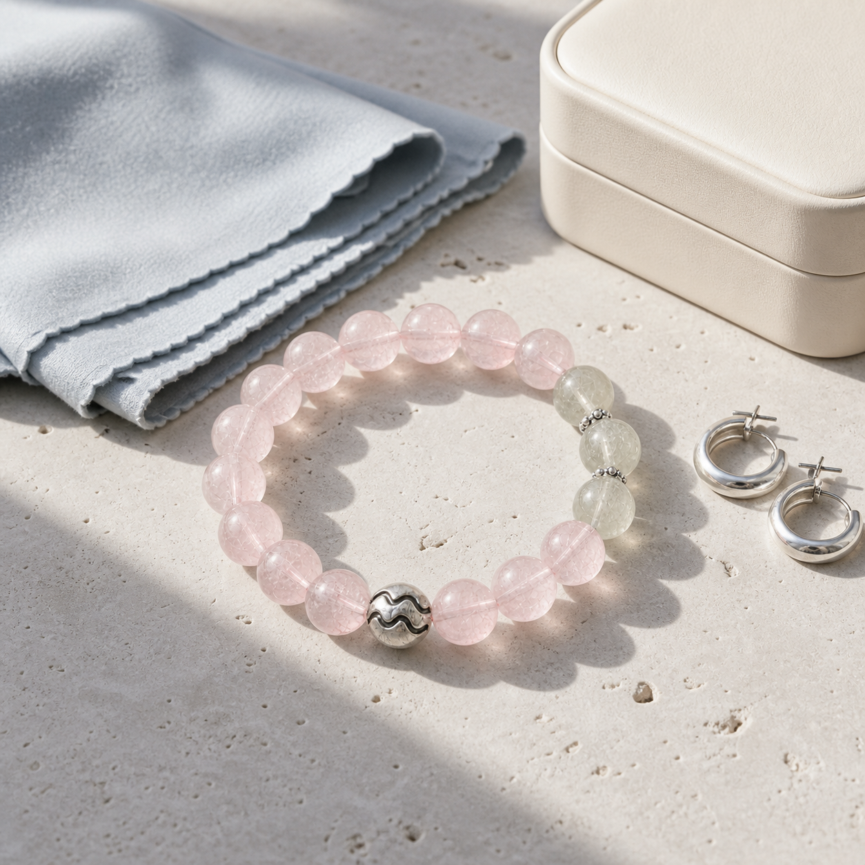Aquarius Zodiac Crystal Bracelet