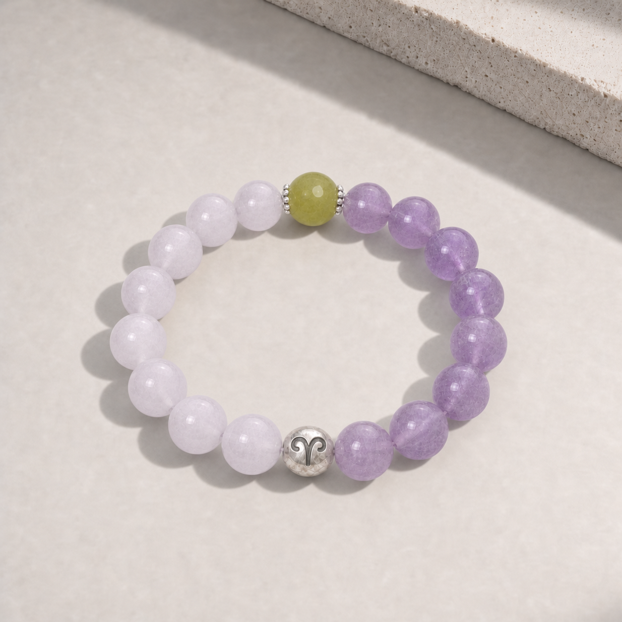 Aries Zodiac Crystal Bracelet