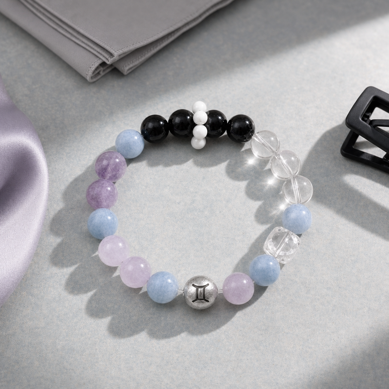 Gemini Zodiac Crystal Bracelet