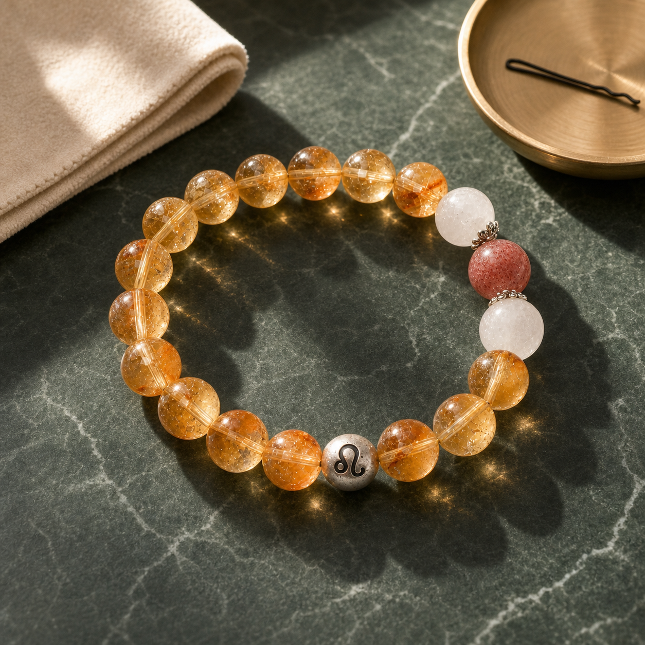 Leo Zodiac Crystal Bracelet