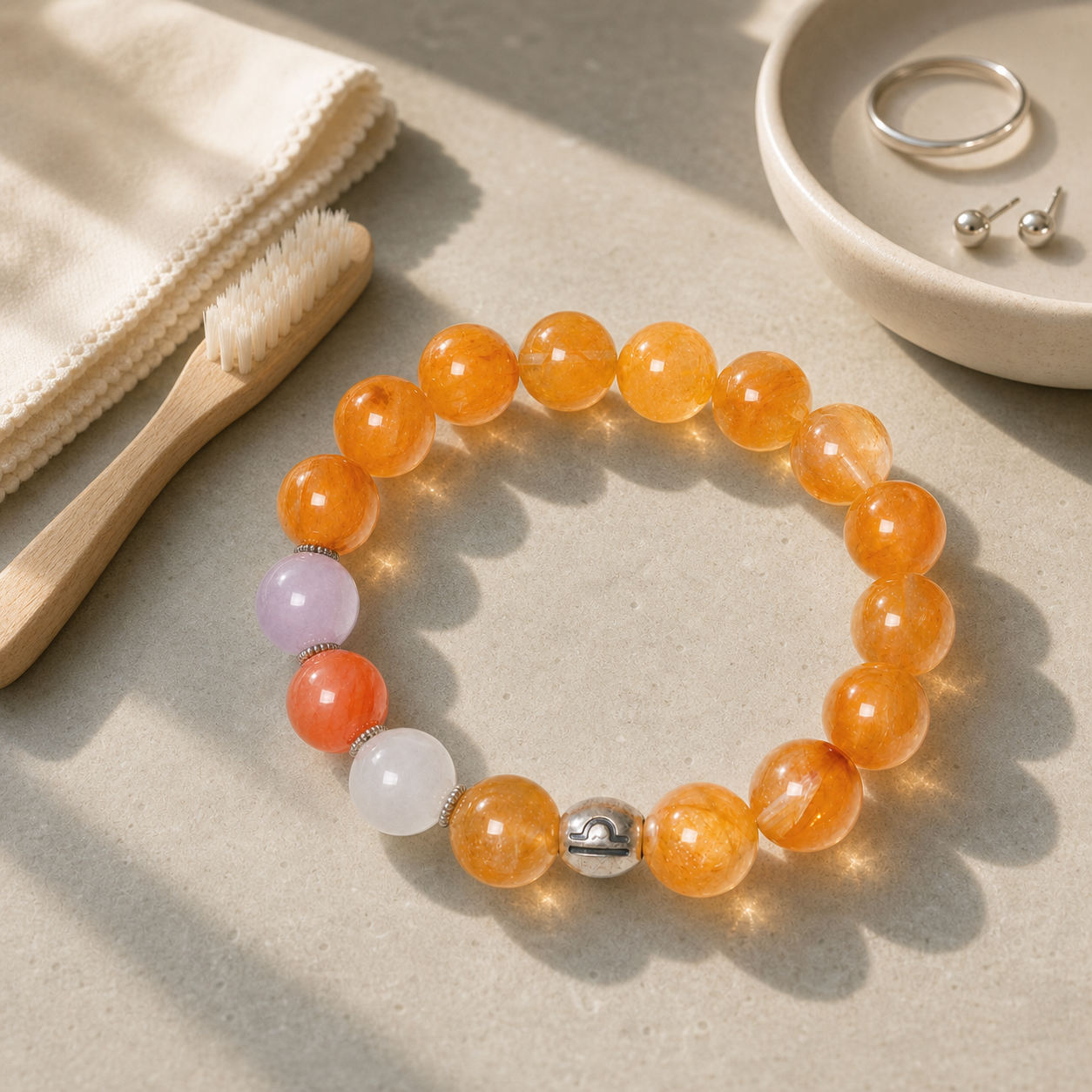 Libra Zodiac Crystal Bracelet