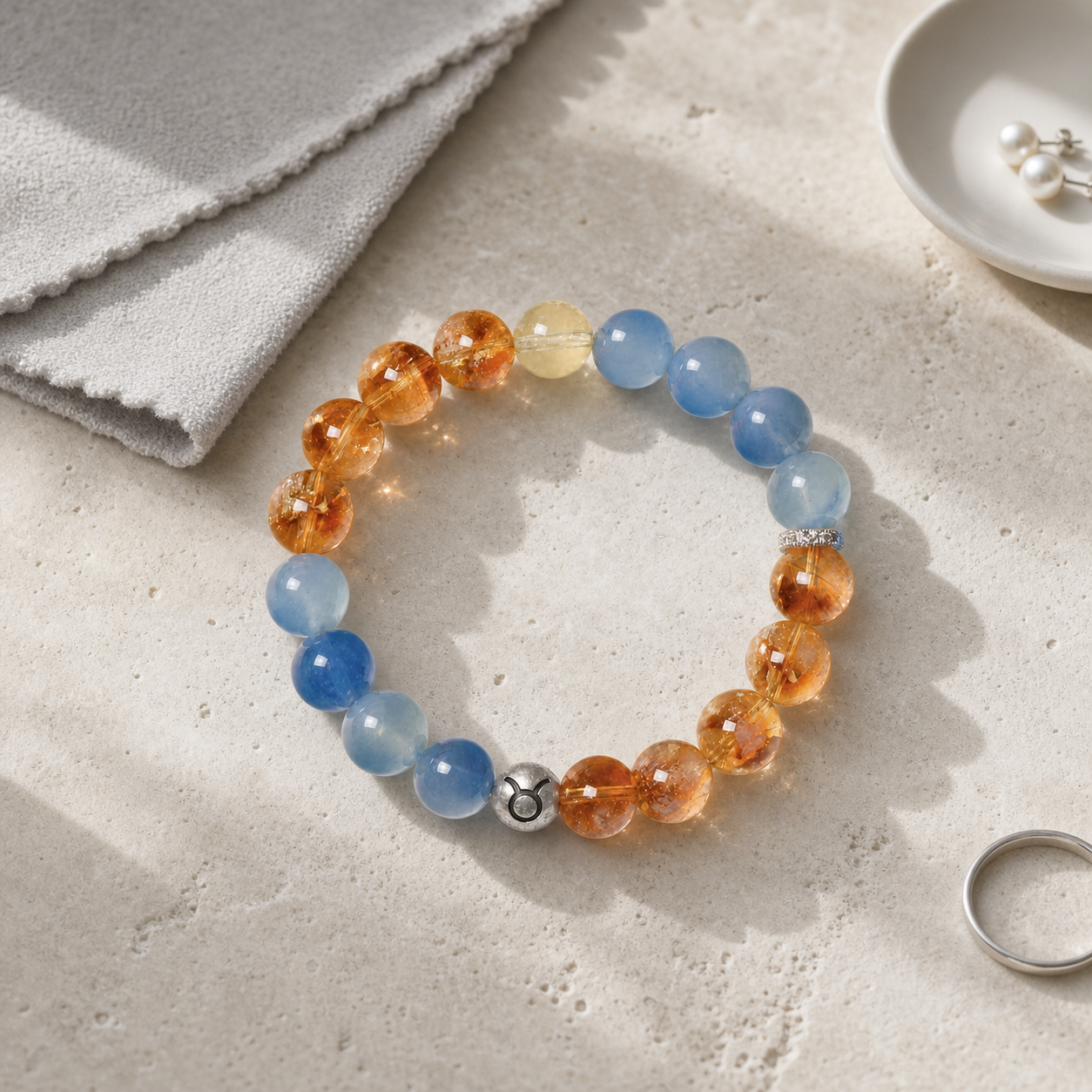 Taurus Zodiac Crystal Bracelet